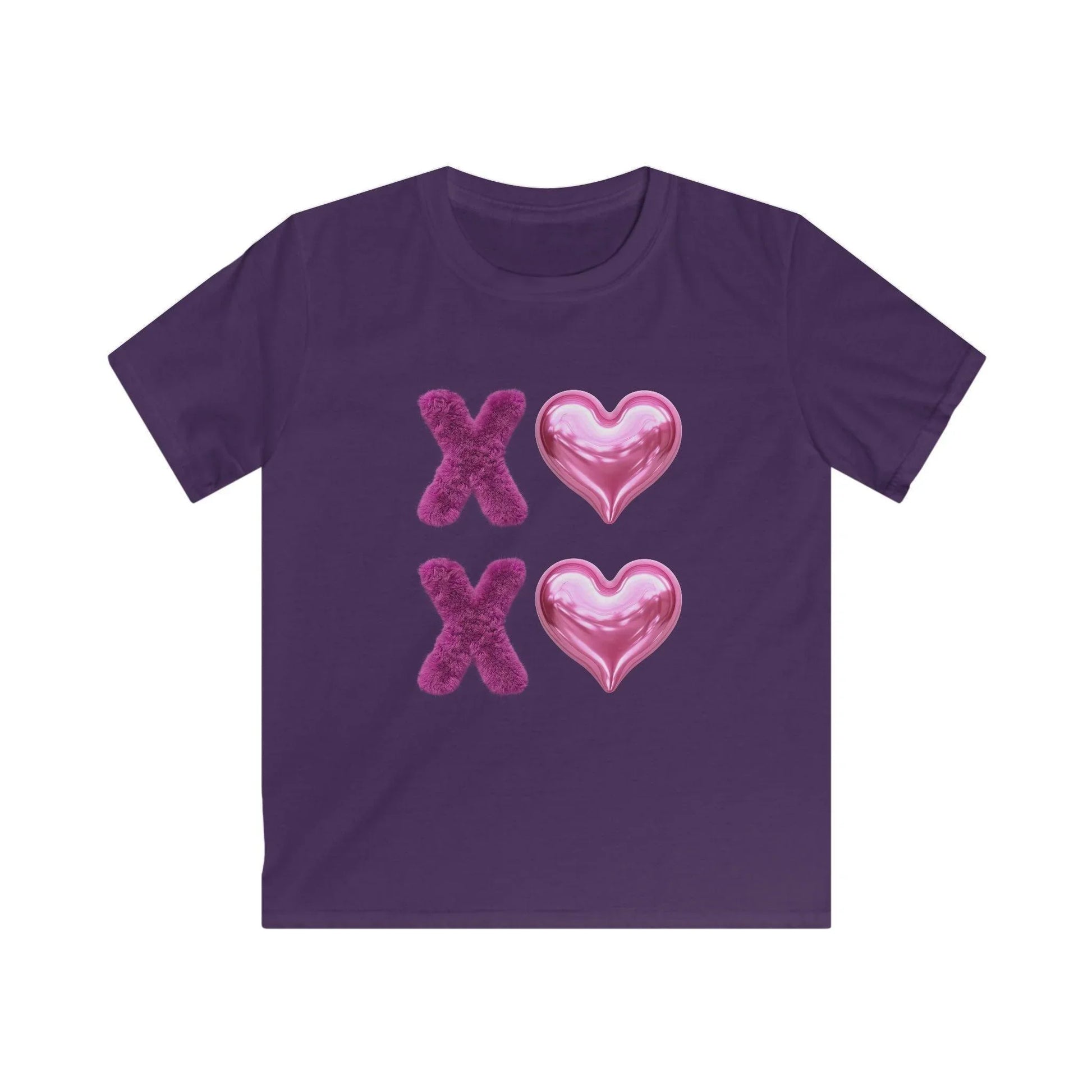 💖 XOXO Hugs & Kisses! 💜 Kids Softstyle Tee ✨ Spread the love with hugs and kisses! - Whippie's