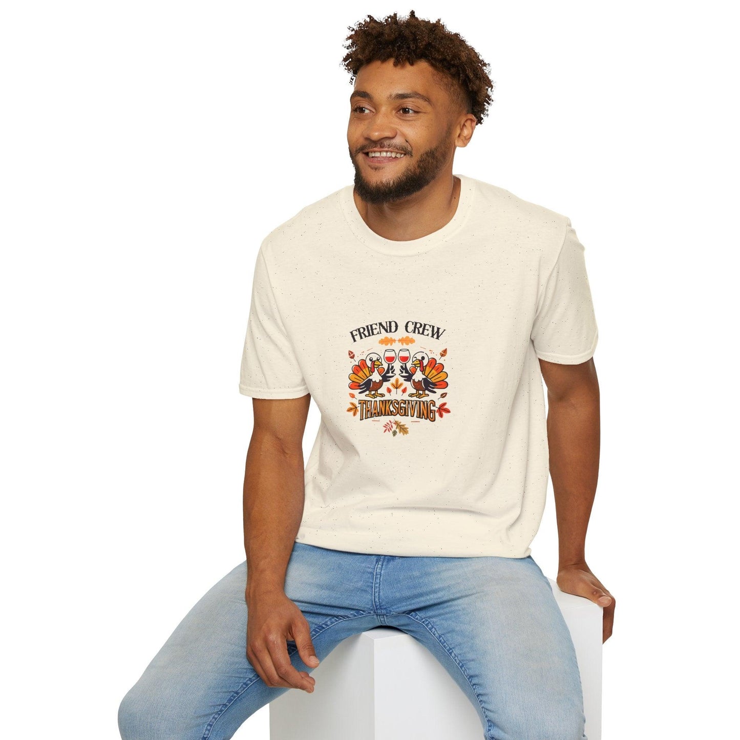 Thanksgiving Friends Crew - Cheers to the Crew! 🦃🥂🍁 Unisex T-Shirt - Whippie's