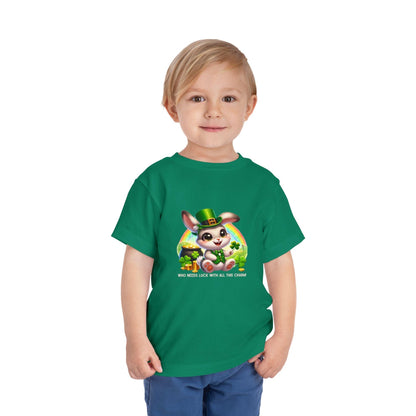 Who Needs Luck with All This Charm? Toddler Tee - Spread Luck and Laughter! 🍀🍀 - Whippie's