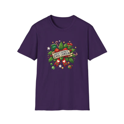 Santa's Favorite School Counselor Unisex Tee 🍎🎅 - Whippie's