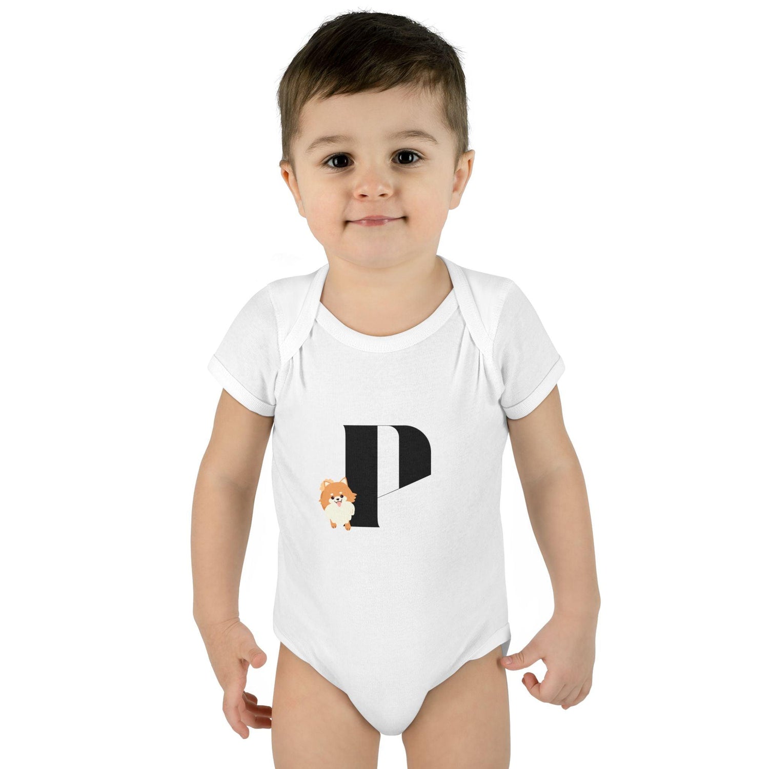 Alphabet Adventures: Letter P - Precious Pomeranian Baby Onesie P is for Precious Pomeranian! - Whippie's