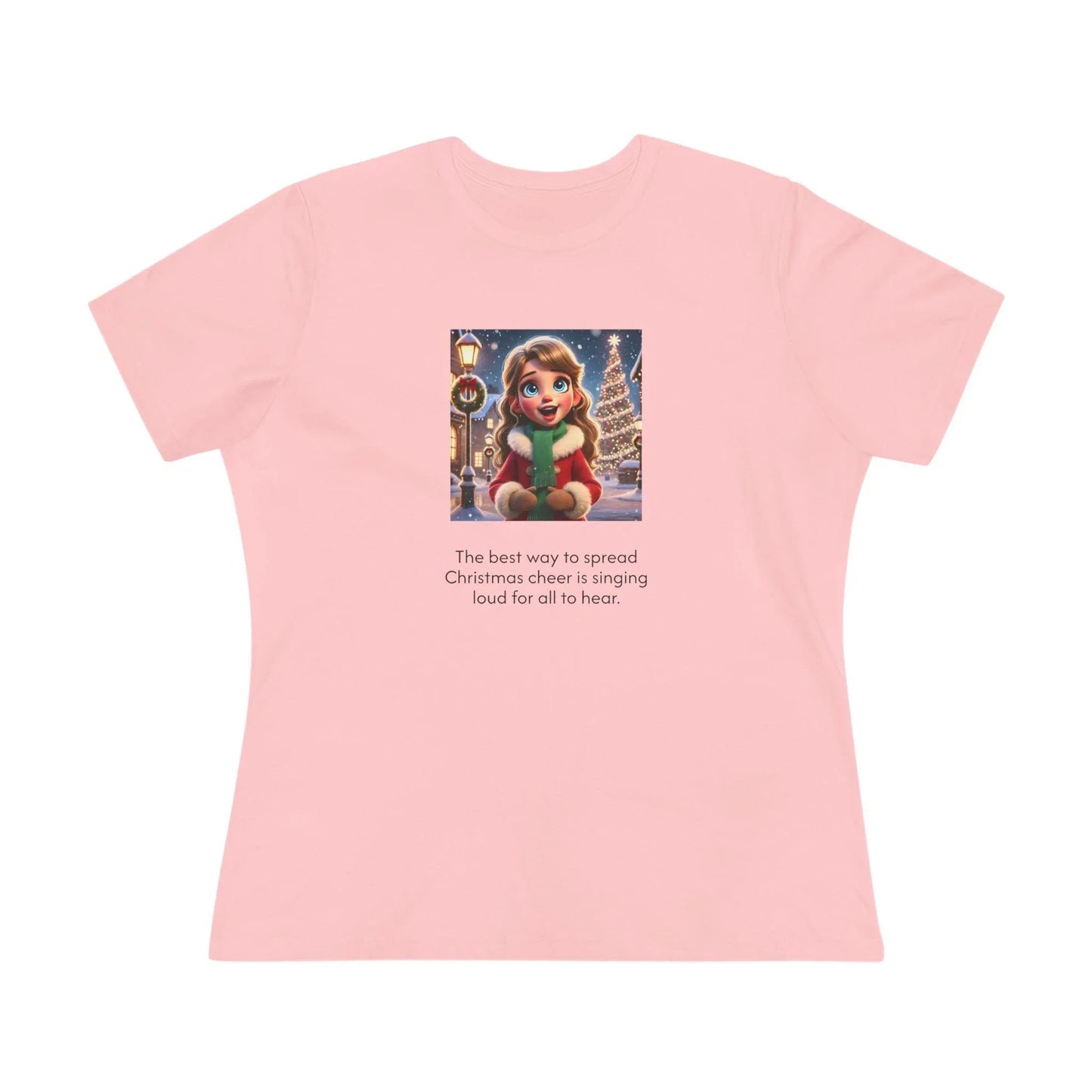 Caroler - Christmas Cheer - DBH Girl - Women's Softstyle Tee - Whippie's