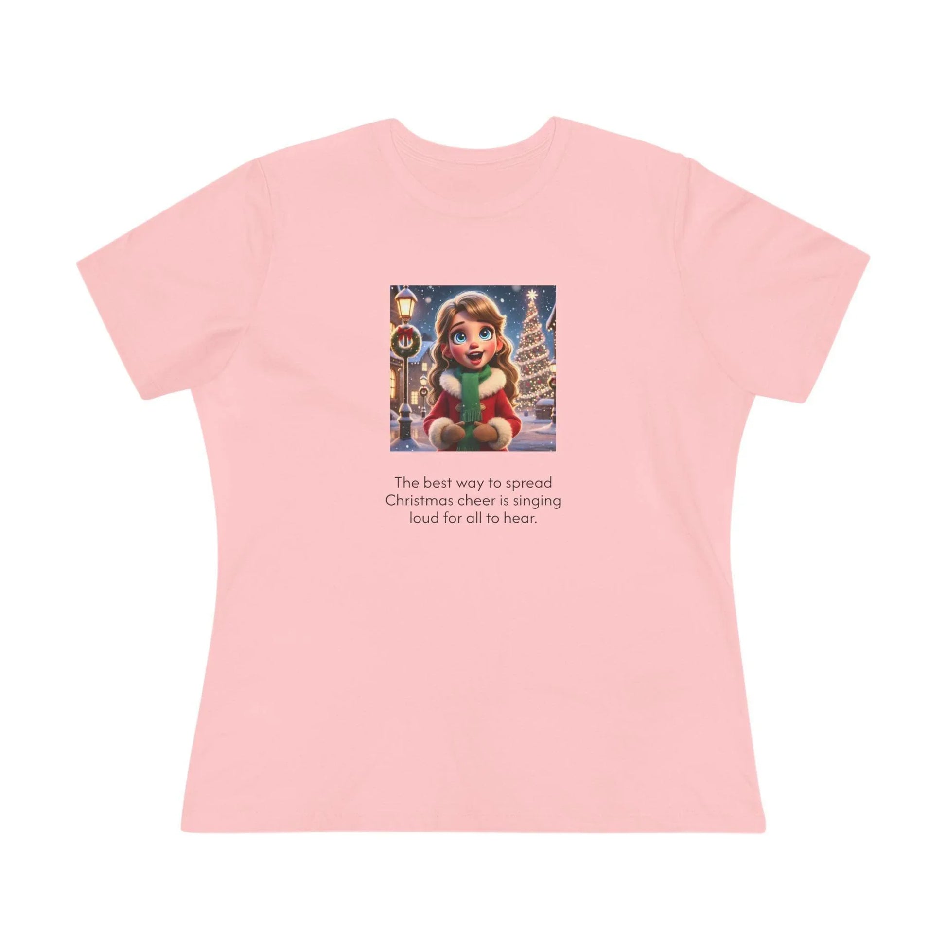 Caroler - Christmas Cheer - DBH Girl - Women's Softstyle Tee - Whippie's