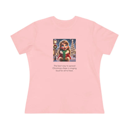Caroler - Christmas Cheer - DBH Girl - Women's Softstyle Tee - Whippie's