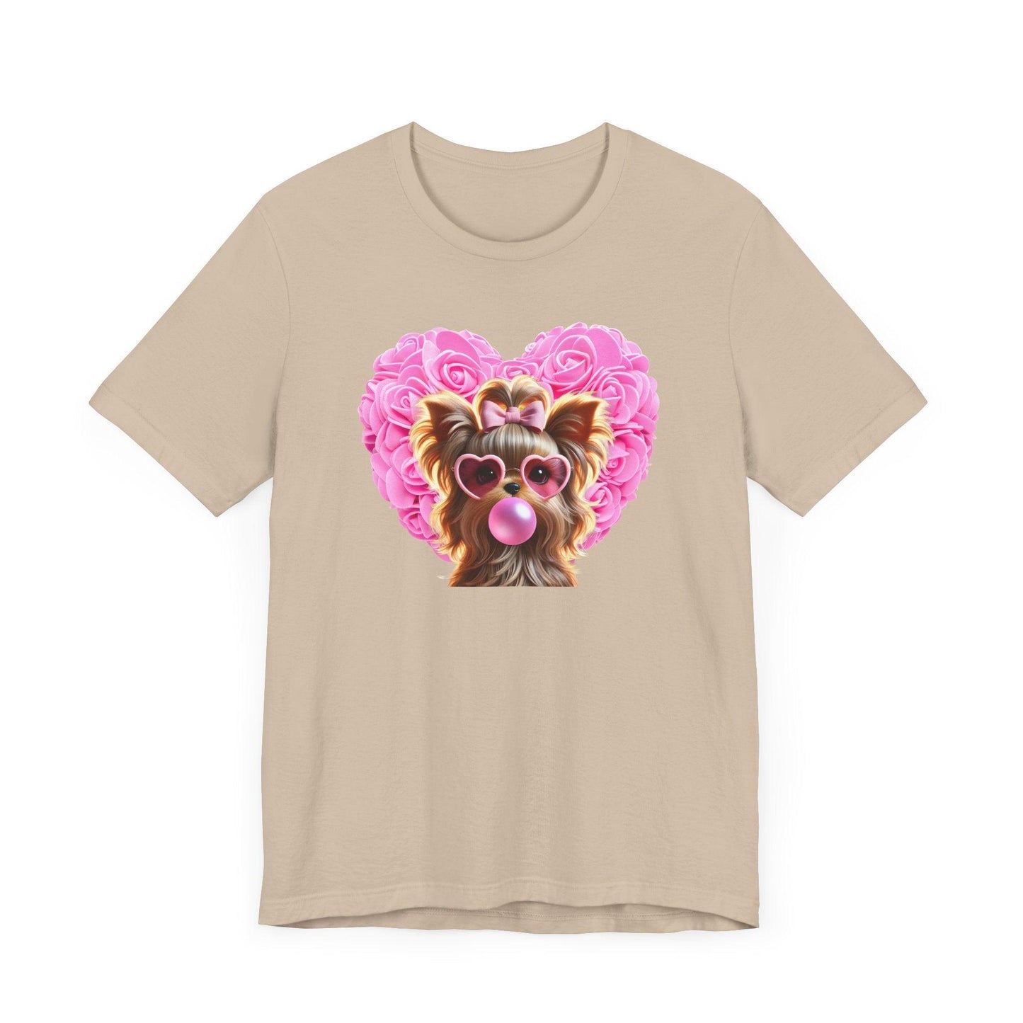 Yorkie Love Unisex Jersey Tee - 💖 Cuteness Overload! 💖 - Whippie's