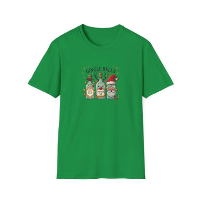 Gingle Bells, Gin All the Way! 🎄🎅🍸 - Unisex Softstyle T-shirt - Whippie's