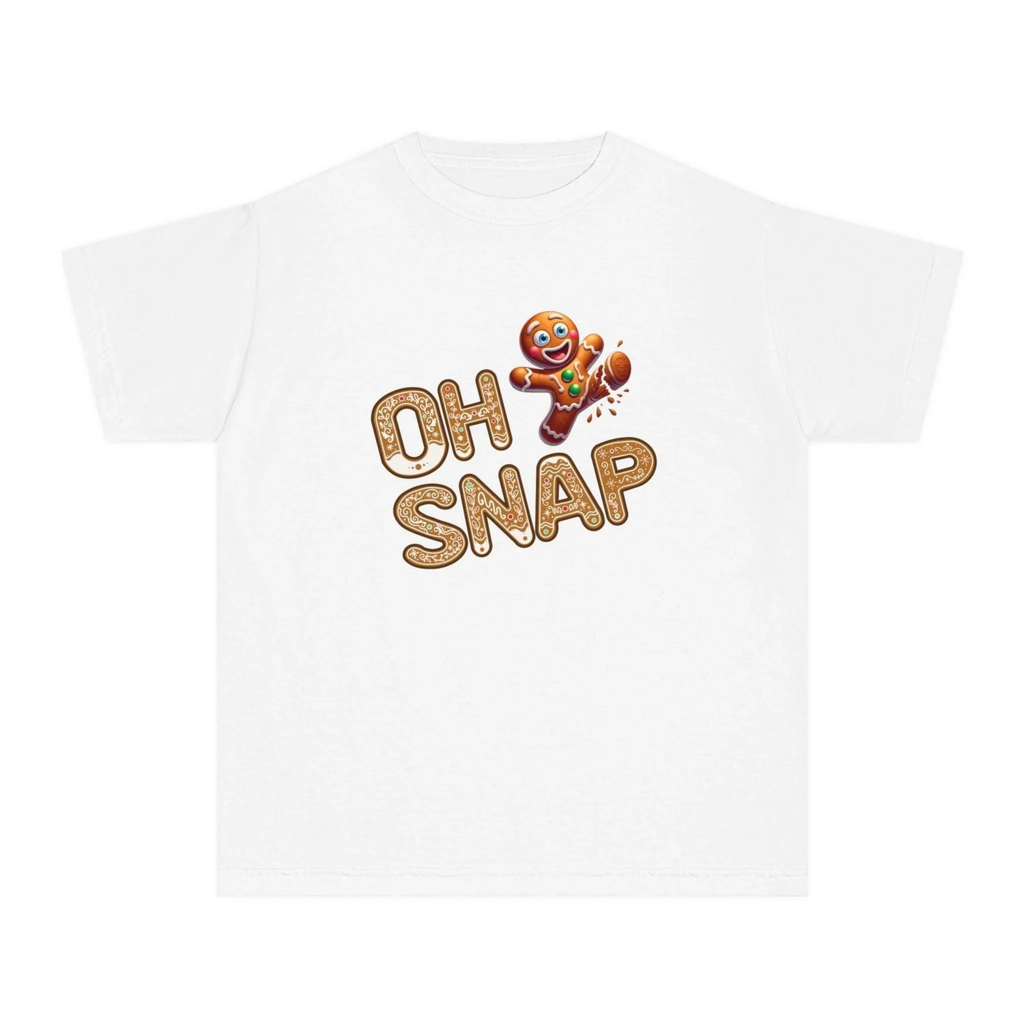 🍪 Oh Snap! 🍪 Youth Midweight Tee - Gingerbread Man Sweet Mishap! - Whippie's