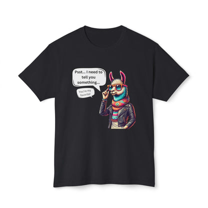 Psst... You're My Favorite! Unisex HD Cotton T-Shirt - Who's Really Their Favorite? 😉 - Whippie's