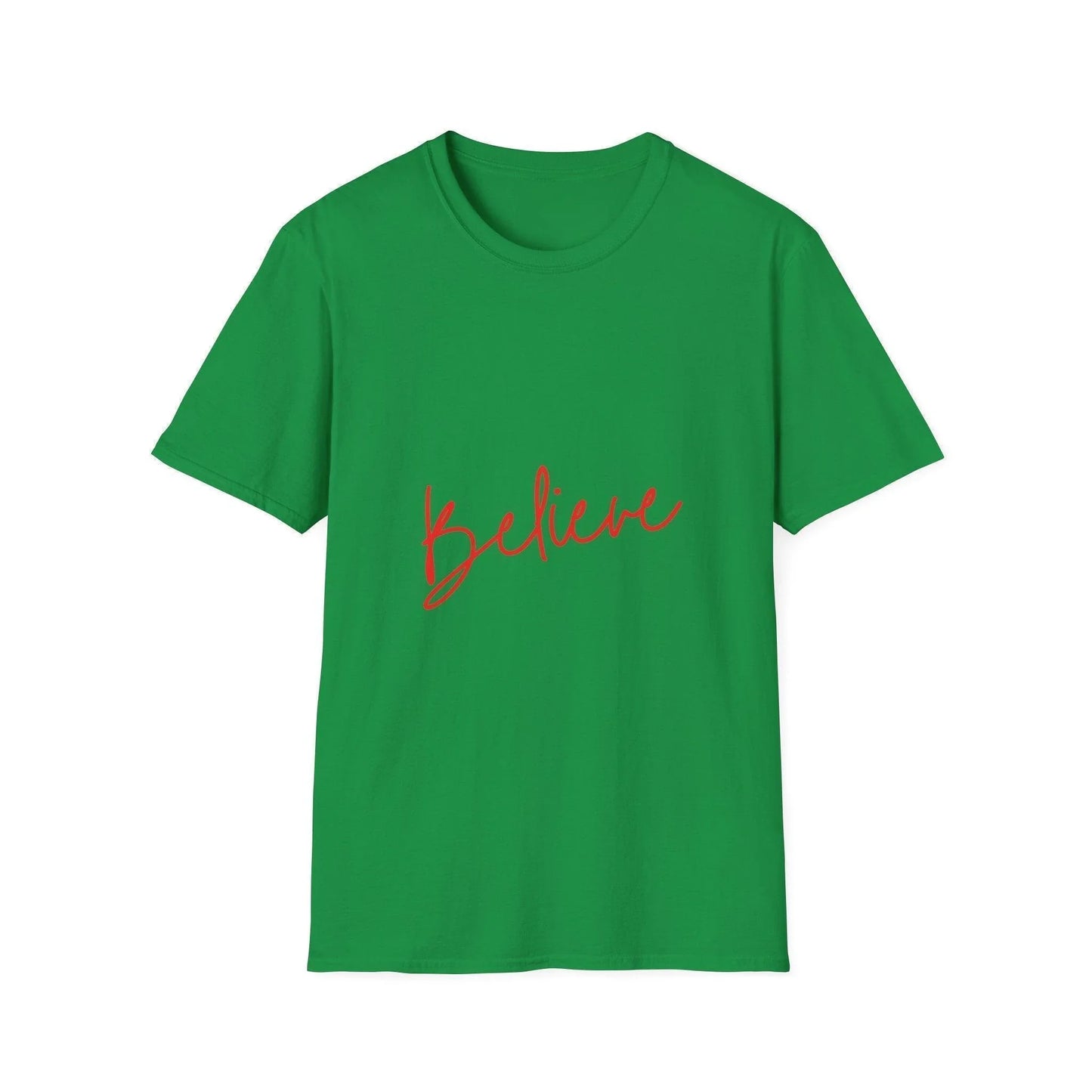 Believe ✨ Spread the Magic of Christmas! 🎅🎄 - Unisex Softstyle T-shirt - Whippie's