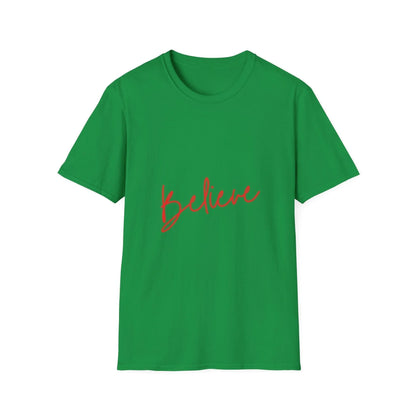 Believe ✨ Spread the Magic of Christmas! 🎅🎄 - Unisex Softstyle T-shirt - Whippie's