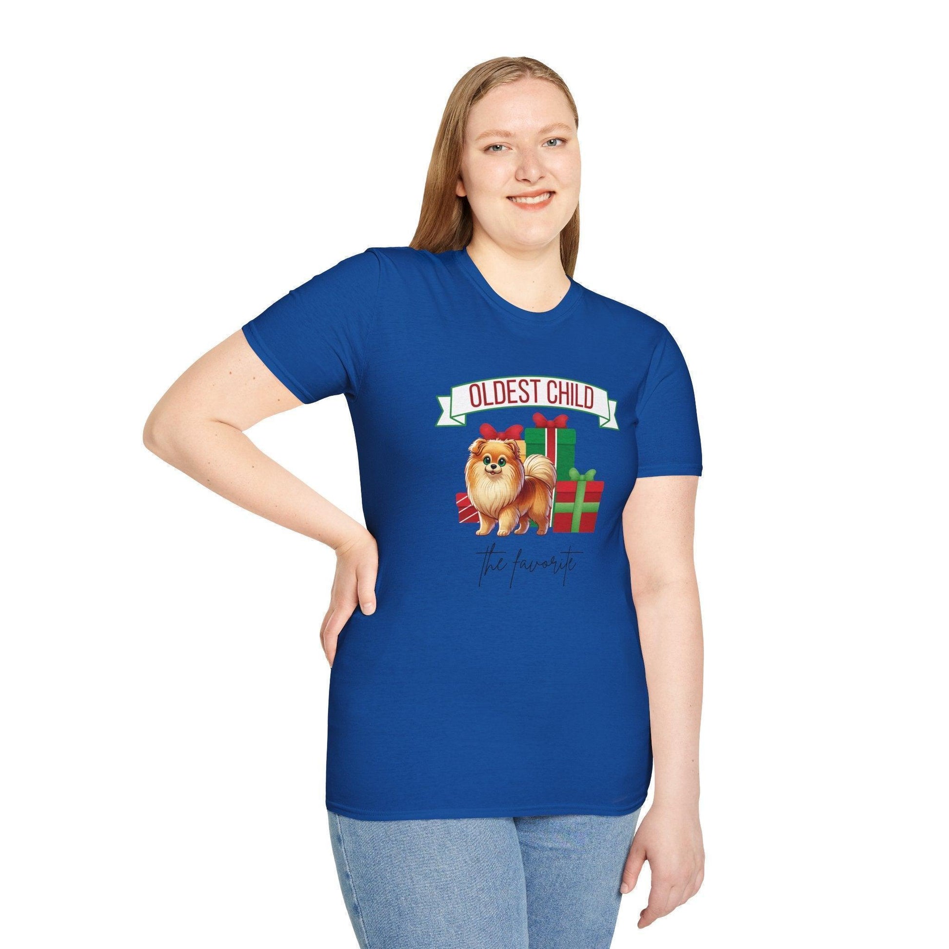 Oldest Child, The Favorite 🎁🐶 Pomeranian - Unisex Tee! 🎁👑 - Whippie's