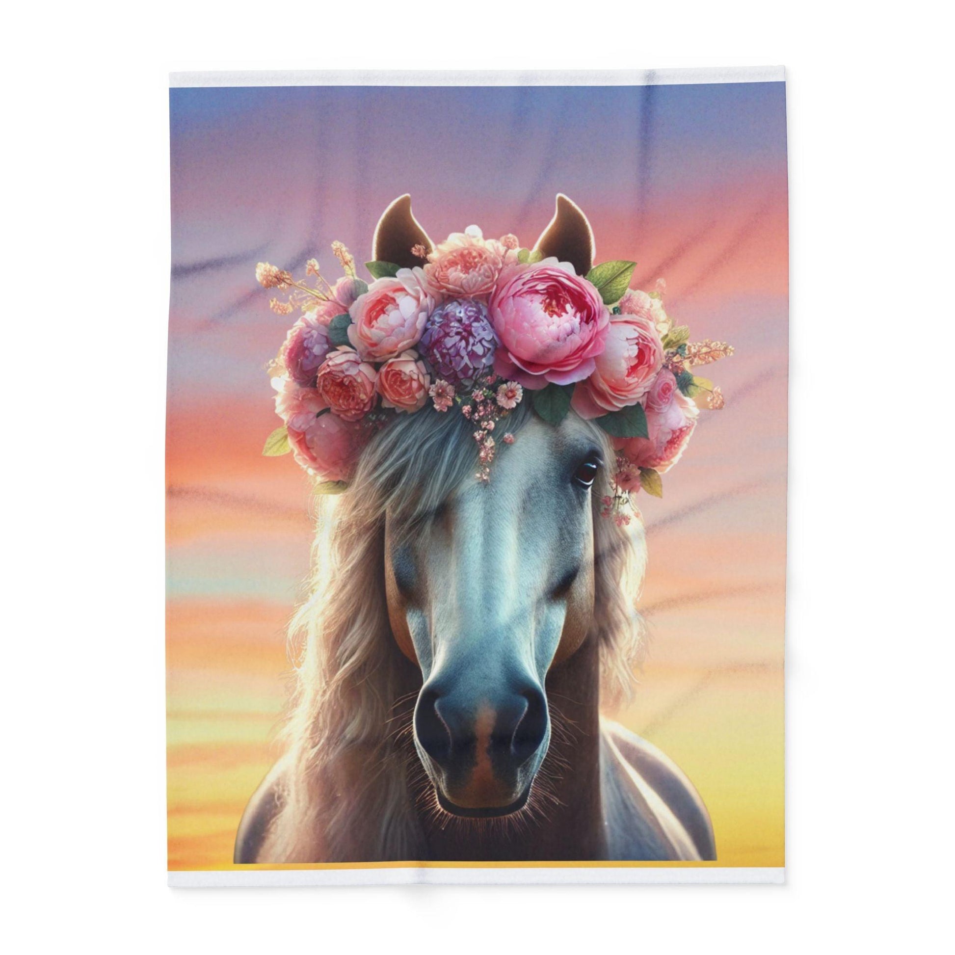 Horse Dreams Arctic Fleece Blanket - Cozy Up with Equestrian Charm! 🐴✨ - Whippie's