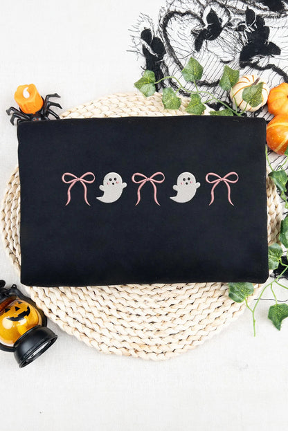 Halloween Ghost Bow T-Shirt side view