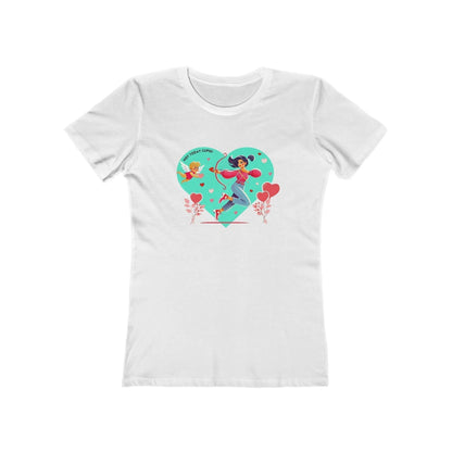 💖 Not Today Cupid! 💘 Women's Boyfriend Tee ✨ Love on your own terms! - Whippie's