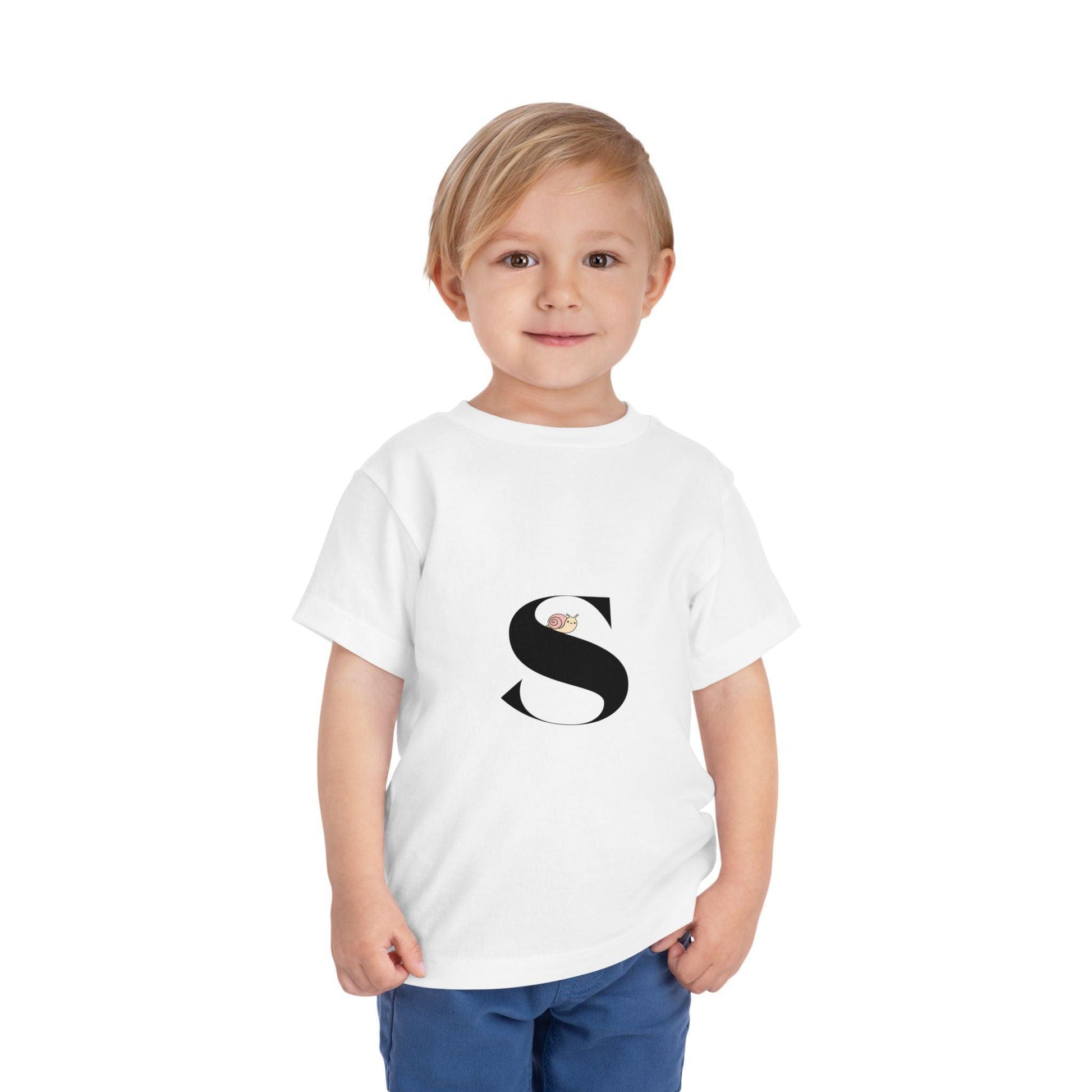 Alphabet Adventures: Letter S - Snail Toddler T-shirt - Whippie's