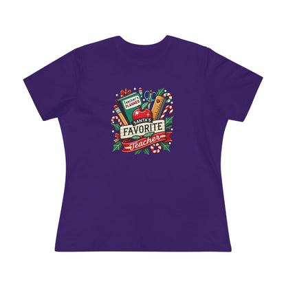 Santa's Favorite Teacher - Spreading Holiday Cheer in the Classroom! 🎅🎄 Women's Softstyle Tee - Whippie's