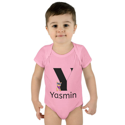 Alphabet Adventures: Letter Y - Yappy Yorkie Baby Onesie - Personalizable - Whippie's