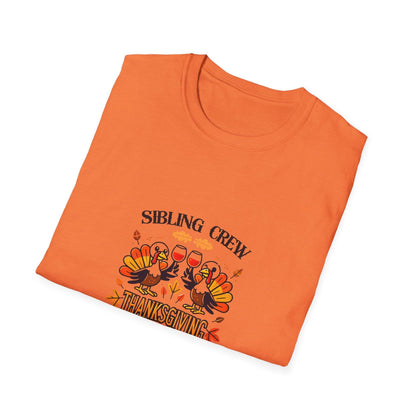 Thanksgiving Sibling Crew - Wine Unisex T-Shirt - Whippie's