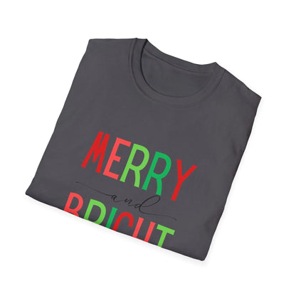 Merry and Bright Unisex Tee 🌈✨ - Whippie's