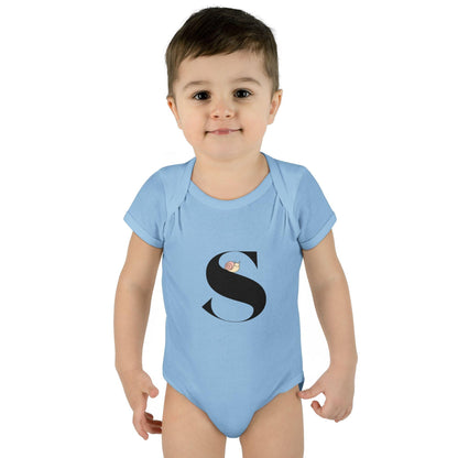 Alphabet Adventures: Letter S - Snazzy Snail Baby Onesie S is for Snazzy Snail! - Whippie's