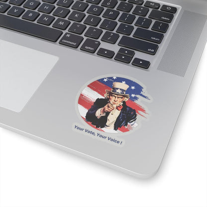 Your Vote, Your Voice! - Kiss-Cut Stickers - Whippie's