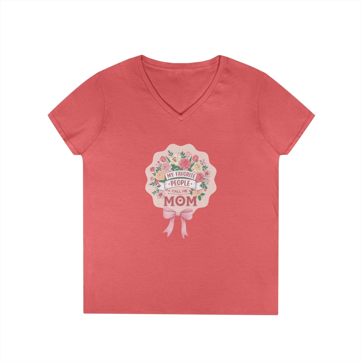 My Favorite People Call Me Mom Women's V-Neck T-Shirt - Whippie's