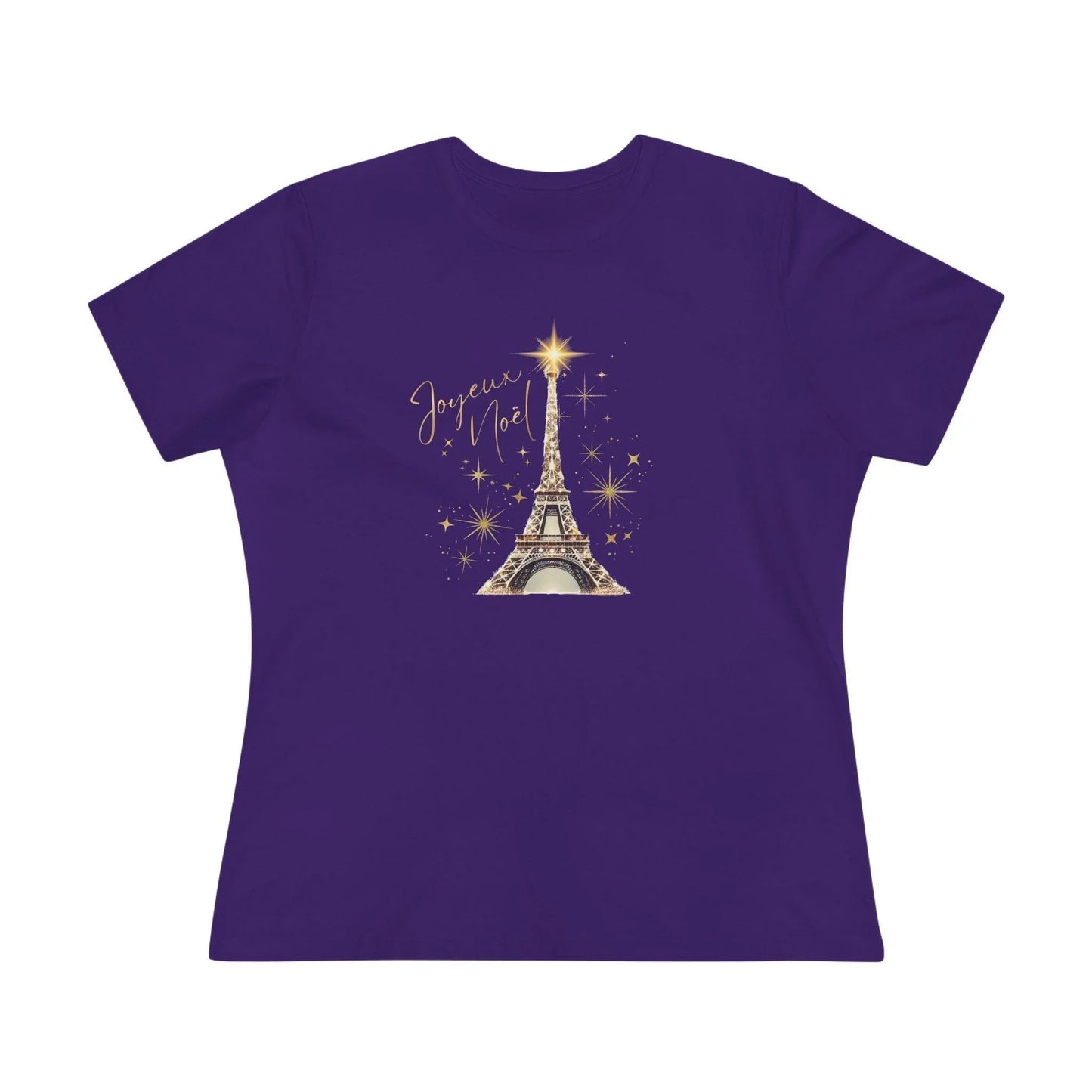 ✨ Joyeux Noël Women's Tee 🗼 A touch of Parisian elegance. - Whippie's