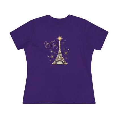 ✨ Joyeux Noël Women's Tee 🗼 A touch of Parisian elegance. - Whippie's
