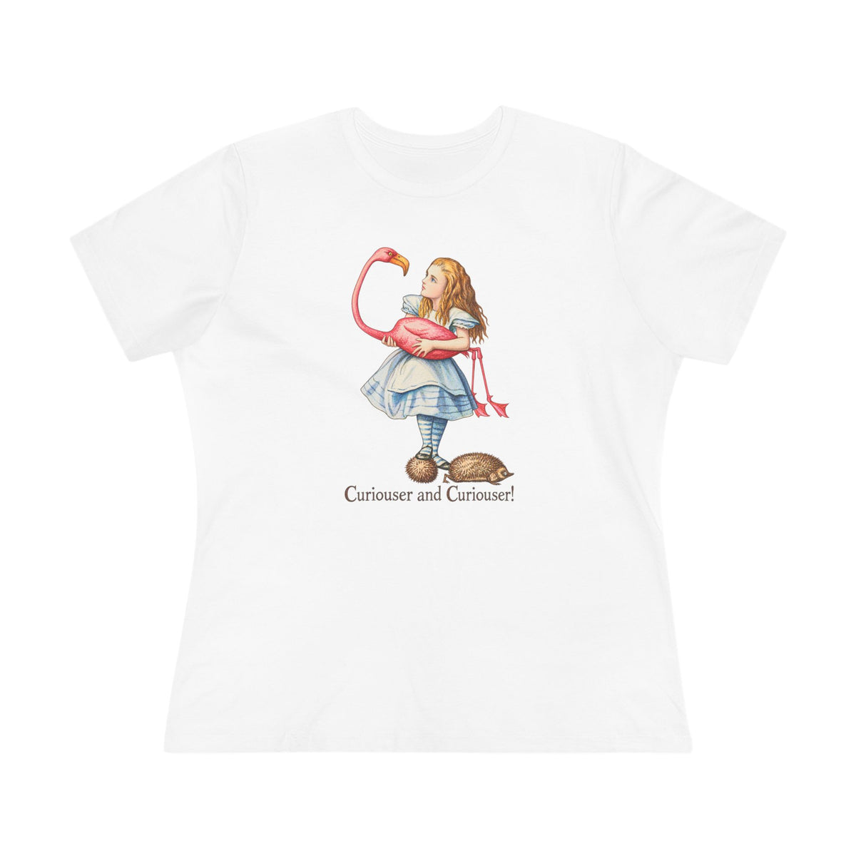 Alice in Wonderland Shirt | Curiouser and Curiouser Flamingo Tee