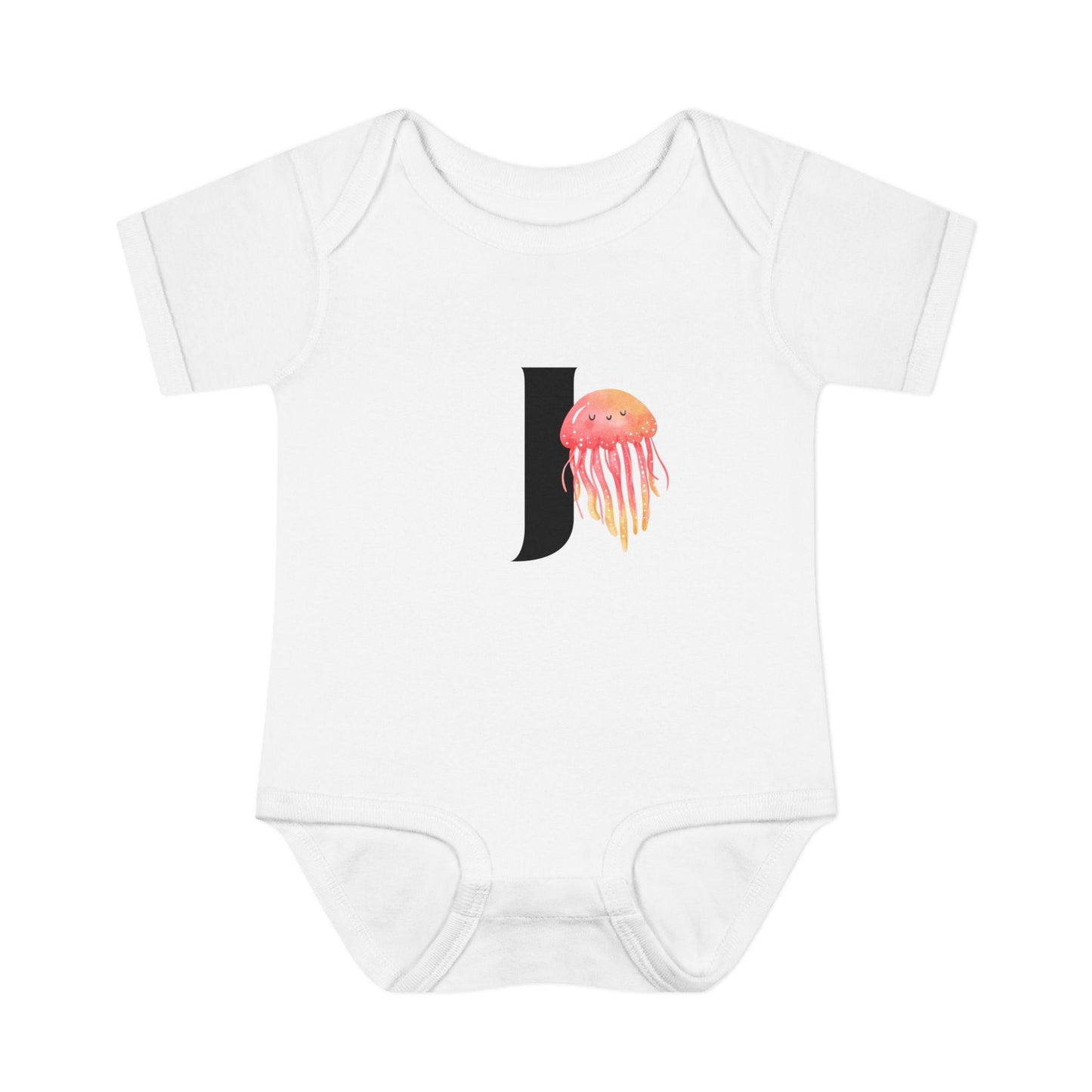 Alphabet Adventures: Letter J - Jolly Jellyfish Baby Onesie J is for Jolly Jellyfish! - Whippie's