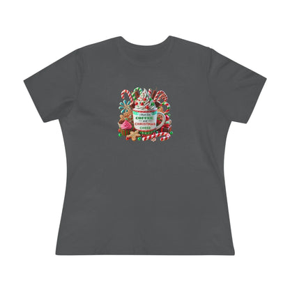 ☕🎄 I Run on Coffee & Christmas Cheer 🎁🌟 - Women's Softstyle Tee - Whippie's