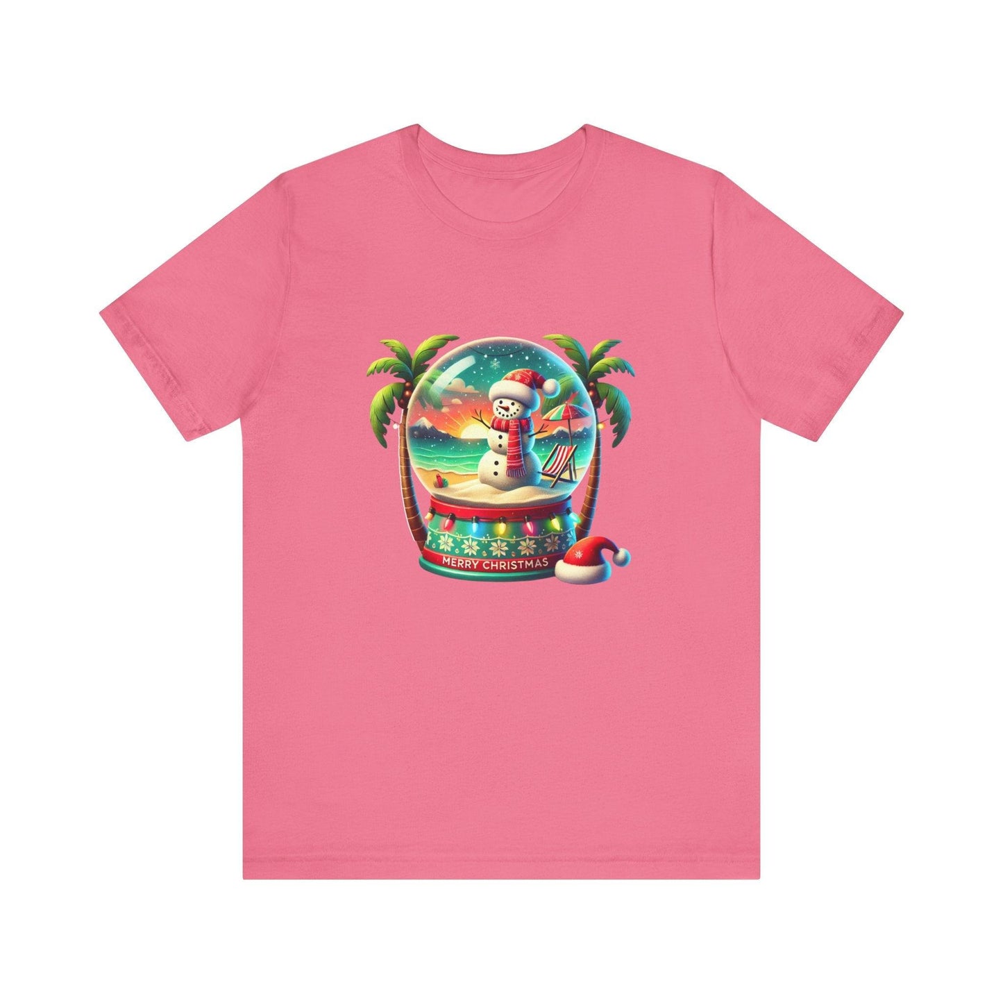 Tropical Christmas Paradise: Merry Christmas Unisex Jersey Short Sleeve Tee - Whippie's
