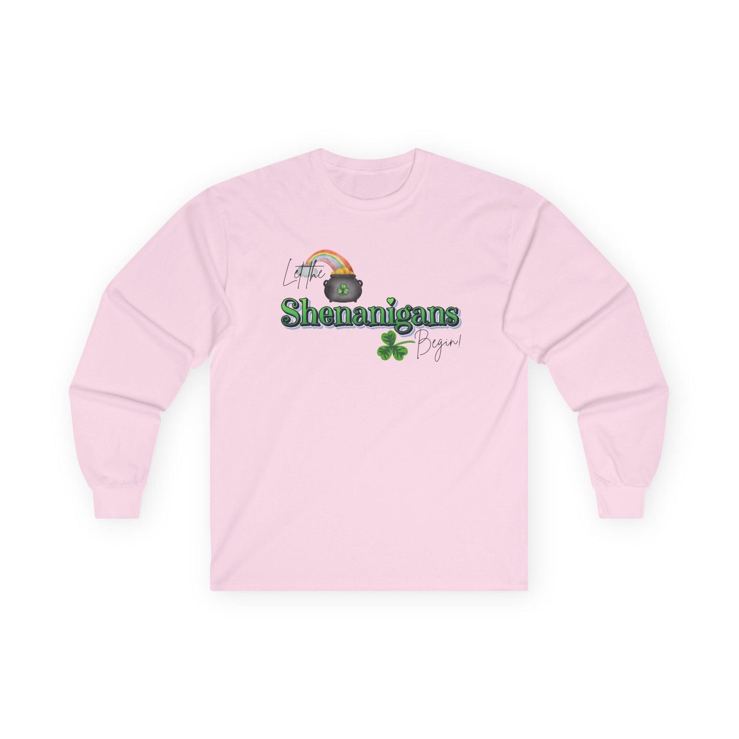 Let the Shenanigans Begin Long Sleeve Tee - Happy St. Patrick's Day! 🌈🍀 - Whippie's