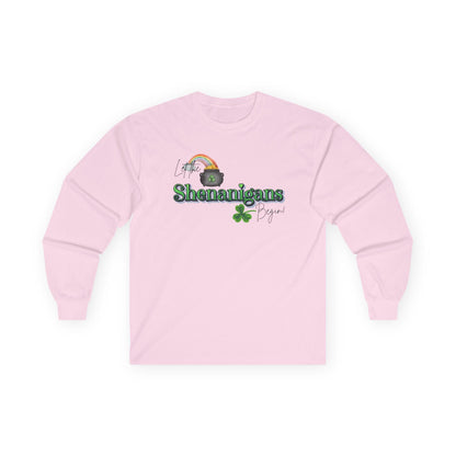 Let the Shenanigans Begin Long Sleeve Tee - Happy St. Patrick's Day! 🌈🍀 - Whippie's