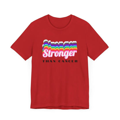 💪 Stronger Than Cancer 🎗️ Unisex Jersey Tee ✨ Show your support, wear your strength. - Whippie's