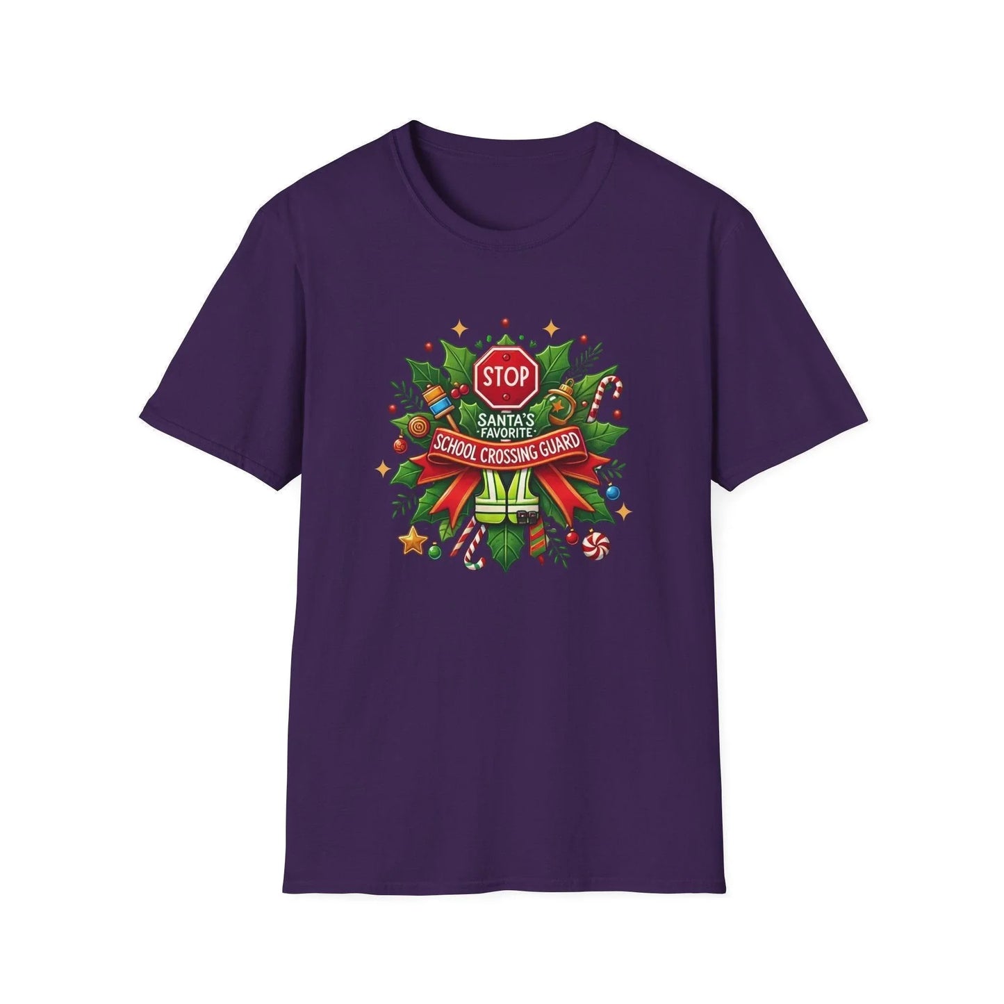 Santa's Favorite Crossing Guard Unisex Tee 🛑🎅 - Whippie's