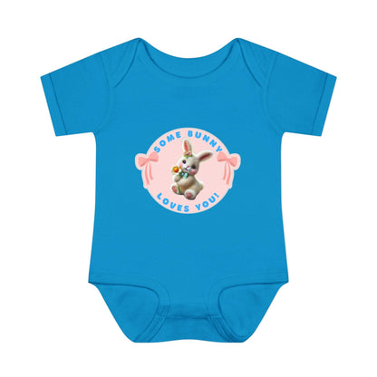 Some Bunny Loves You Baby Onesie - Hop into Easter with Adorable Style! 🐰💖 - Whippie's