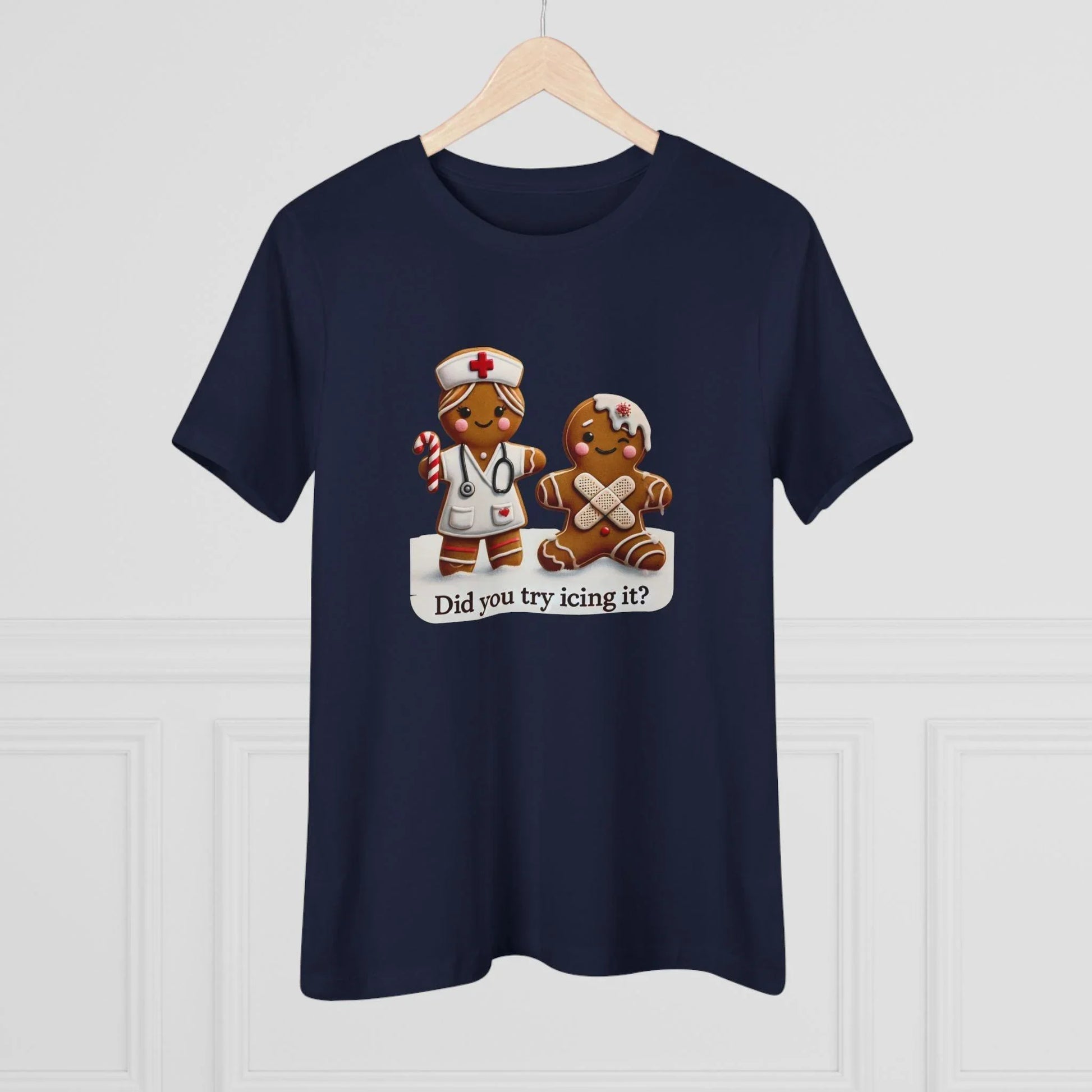 🍪🩹 "Did You Try Icing It?" 👩‍⚕️🎄 - Women's Softstyle Tee - Whippie's