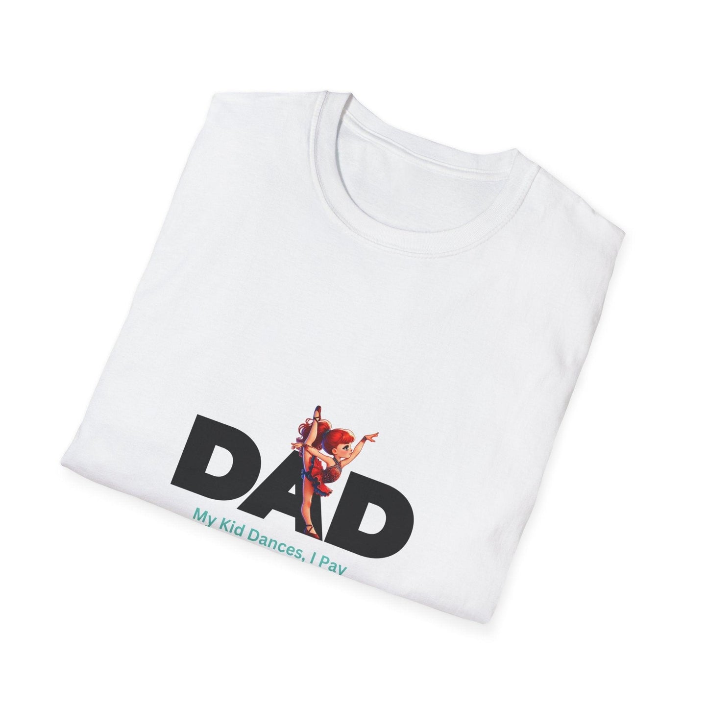 Dance Dad: Red Hair Ponytail Dancer T-Shirt - Whippie's