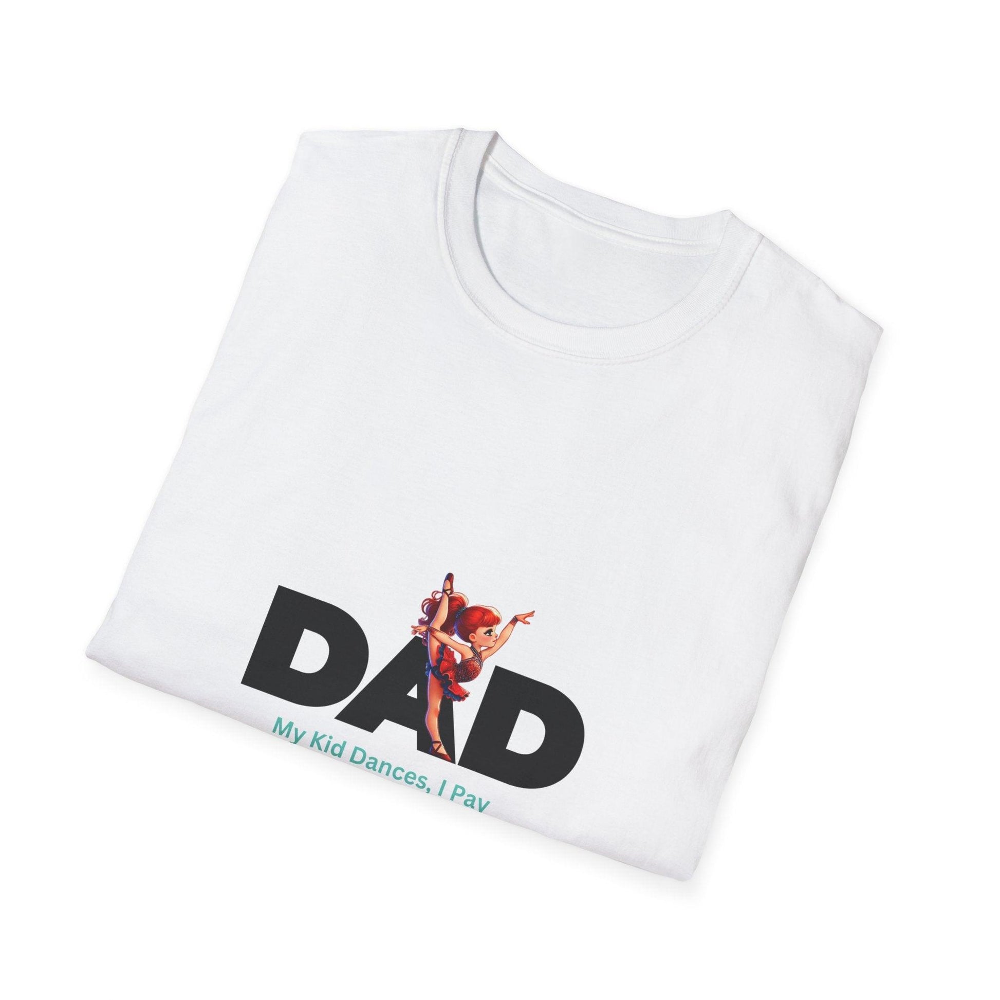 Dance Dad: Red Hair Ponytail Dancer T-Shirt - Whippie's