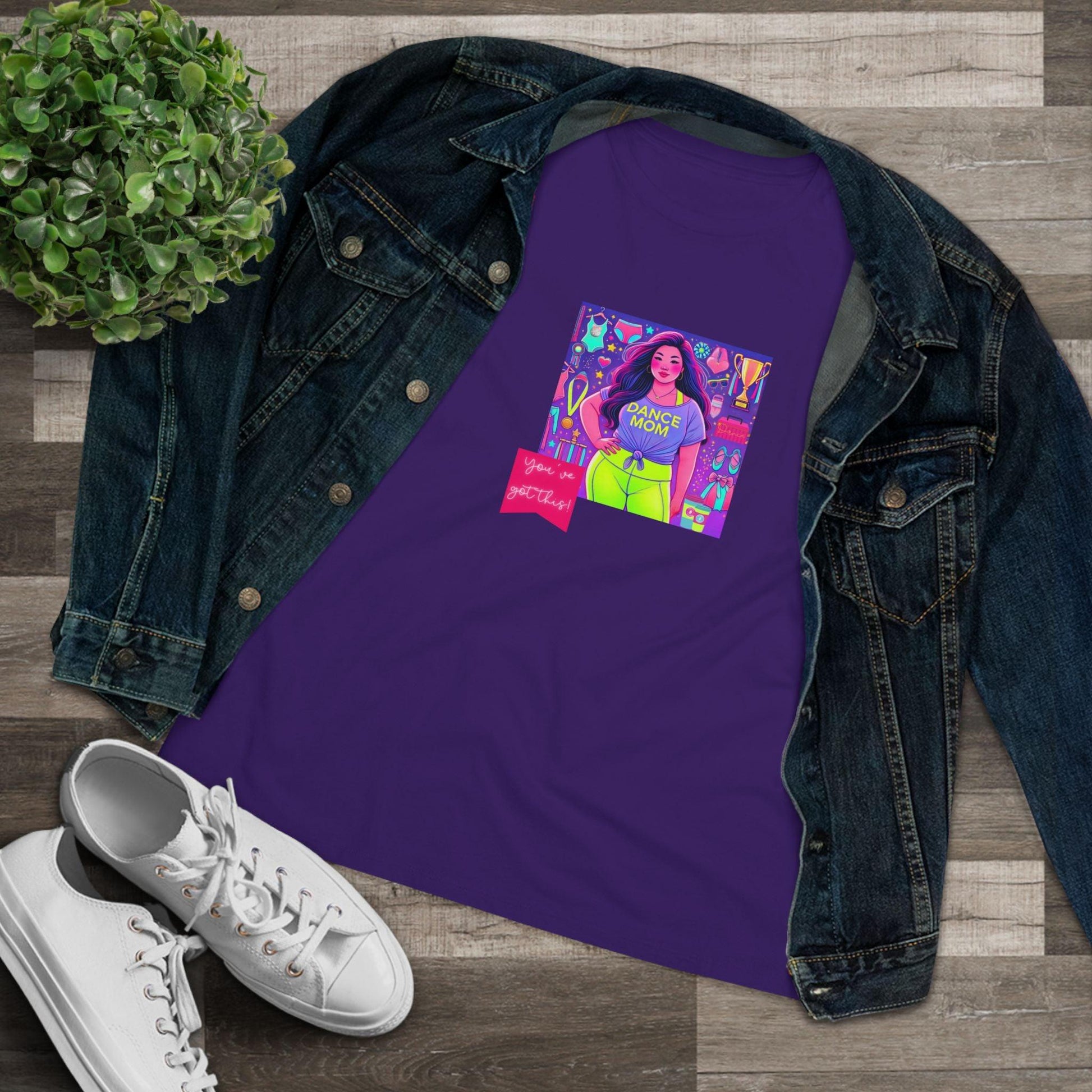 Dance Mom: You've Got This - Asian Mom (Curvy) - Women's Softstyle Tee Celebrate Your Inner Dance Mom! - Whippie's