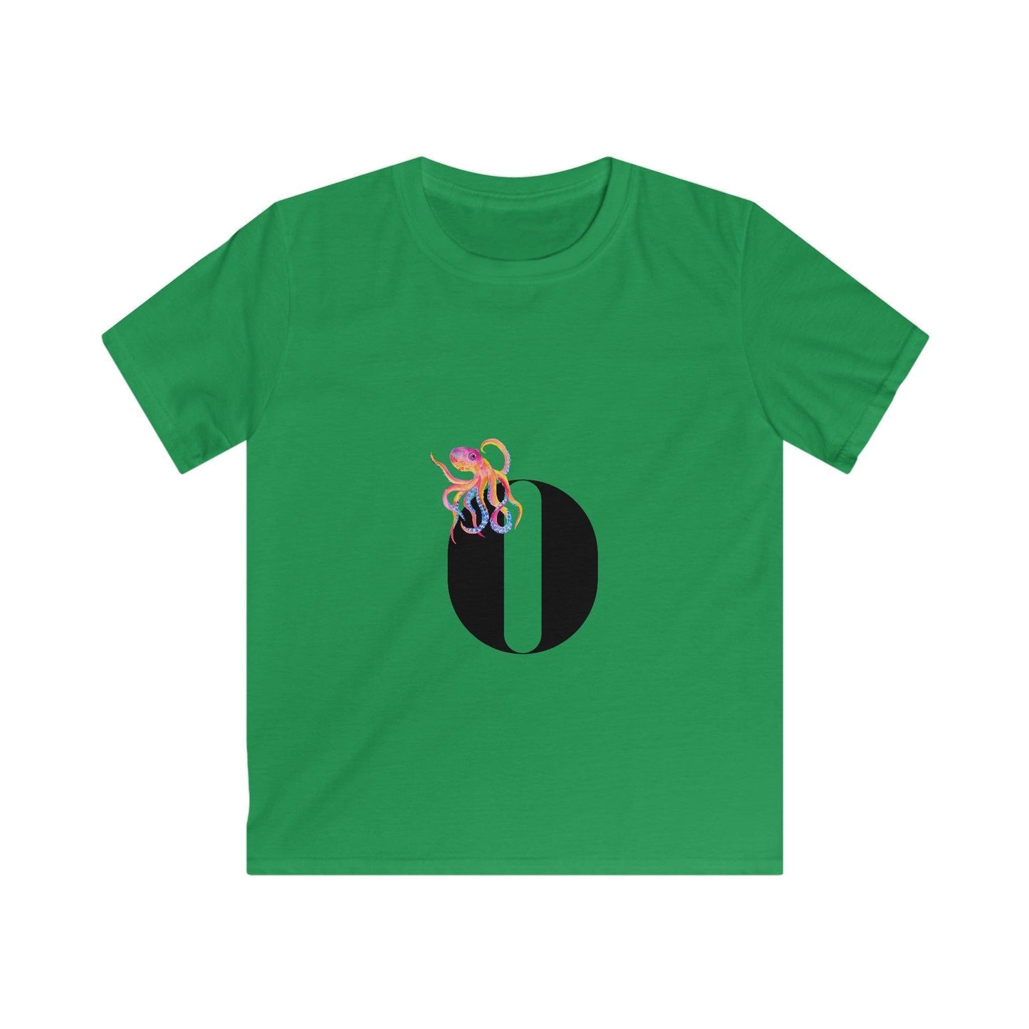 Alphabet Adventures: Letter O - Octopus Youth T-Shirt - Whippie's