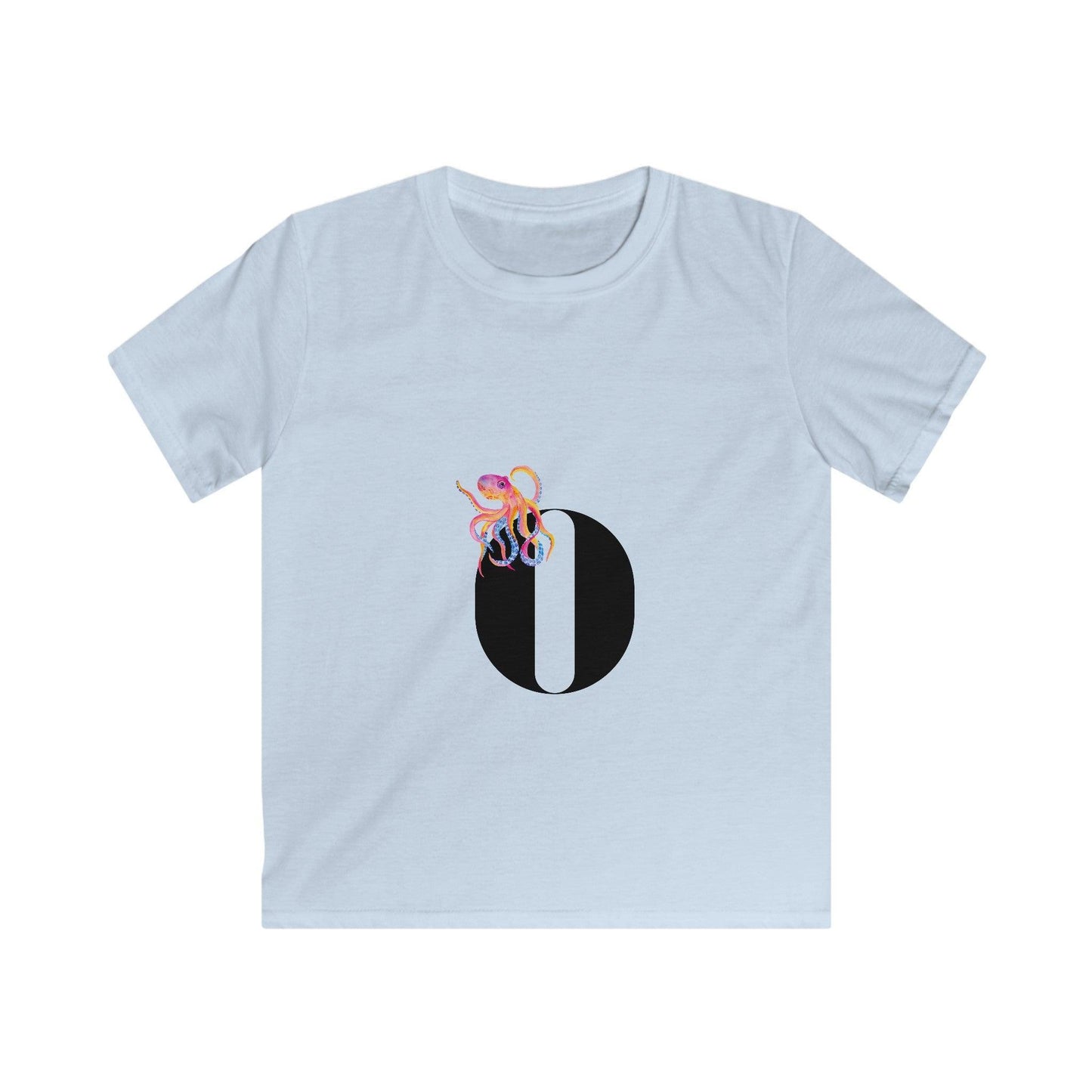 Alphabet Adventures: Letter O - Octopus Youth T-Shirt - Whippie's