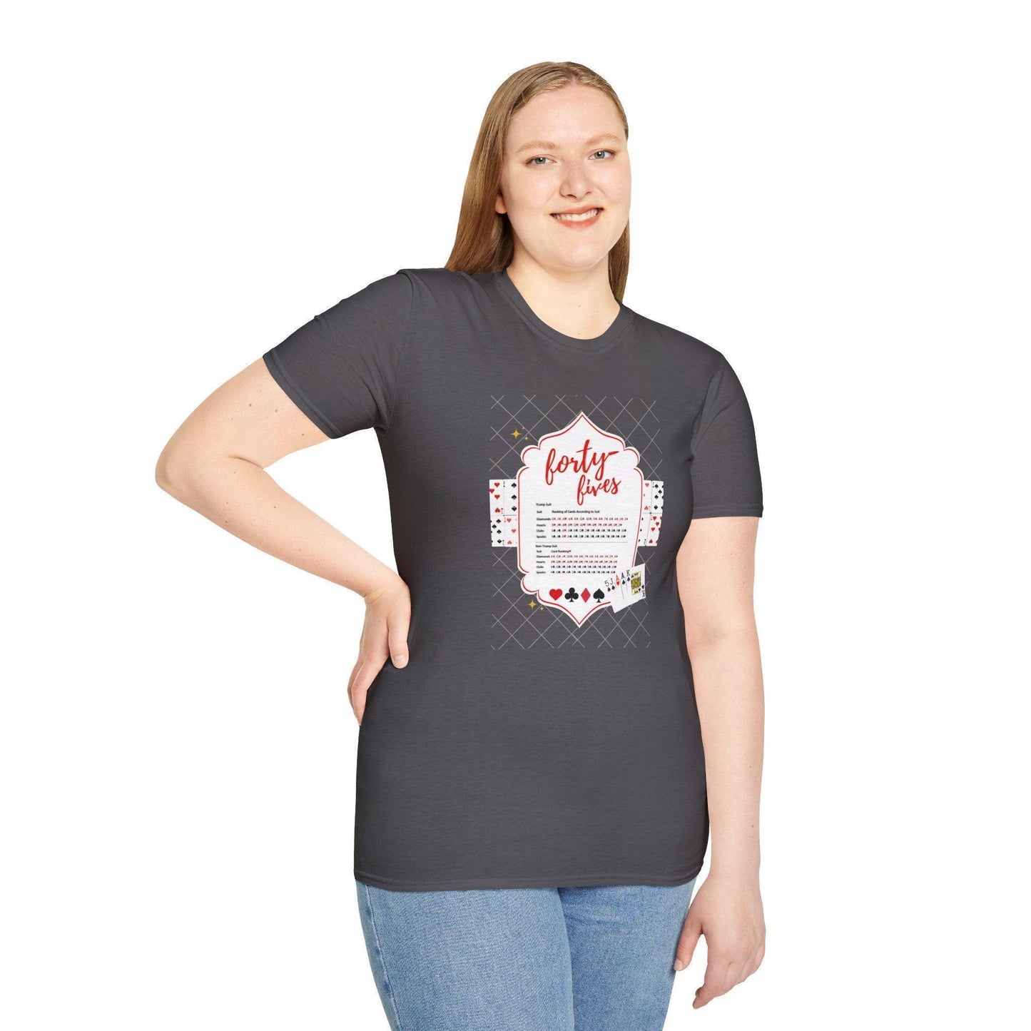 Forty-Fives Card Rankings - Unisex T-Shirt - Whippie's