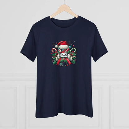 Santa's Favorite School Nurse - Women's Softstyle Tee - Whippie's