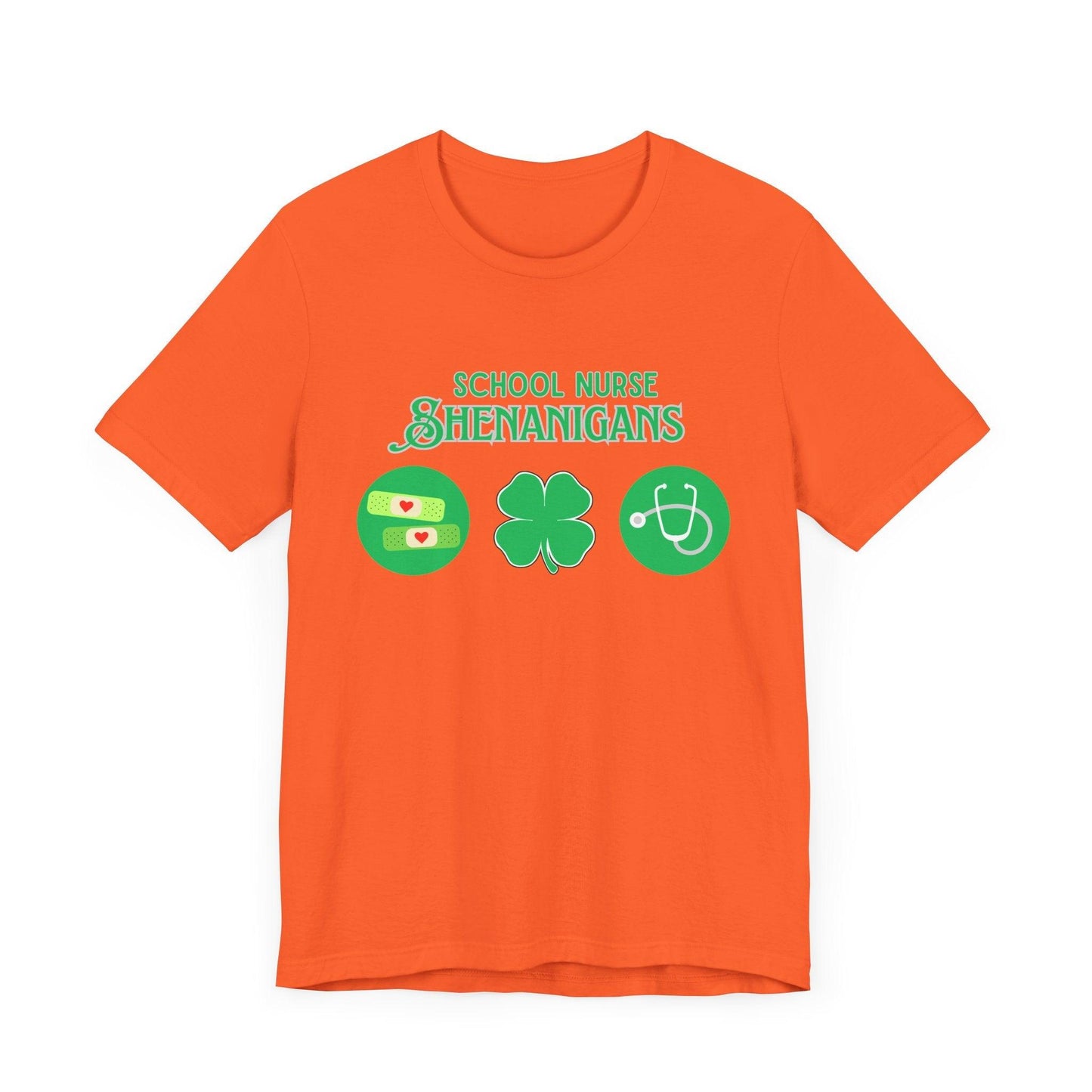 School Nurse Shenanigans - Unisex Jersey T-Shirt - Honoring Our Everyday Heroes 🩺🍀 - Whippie's