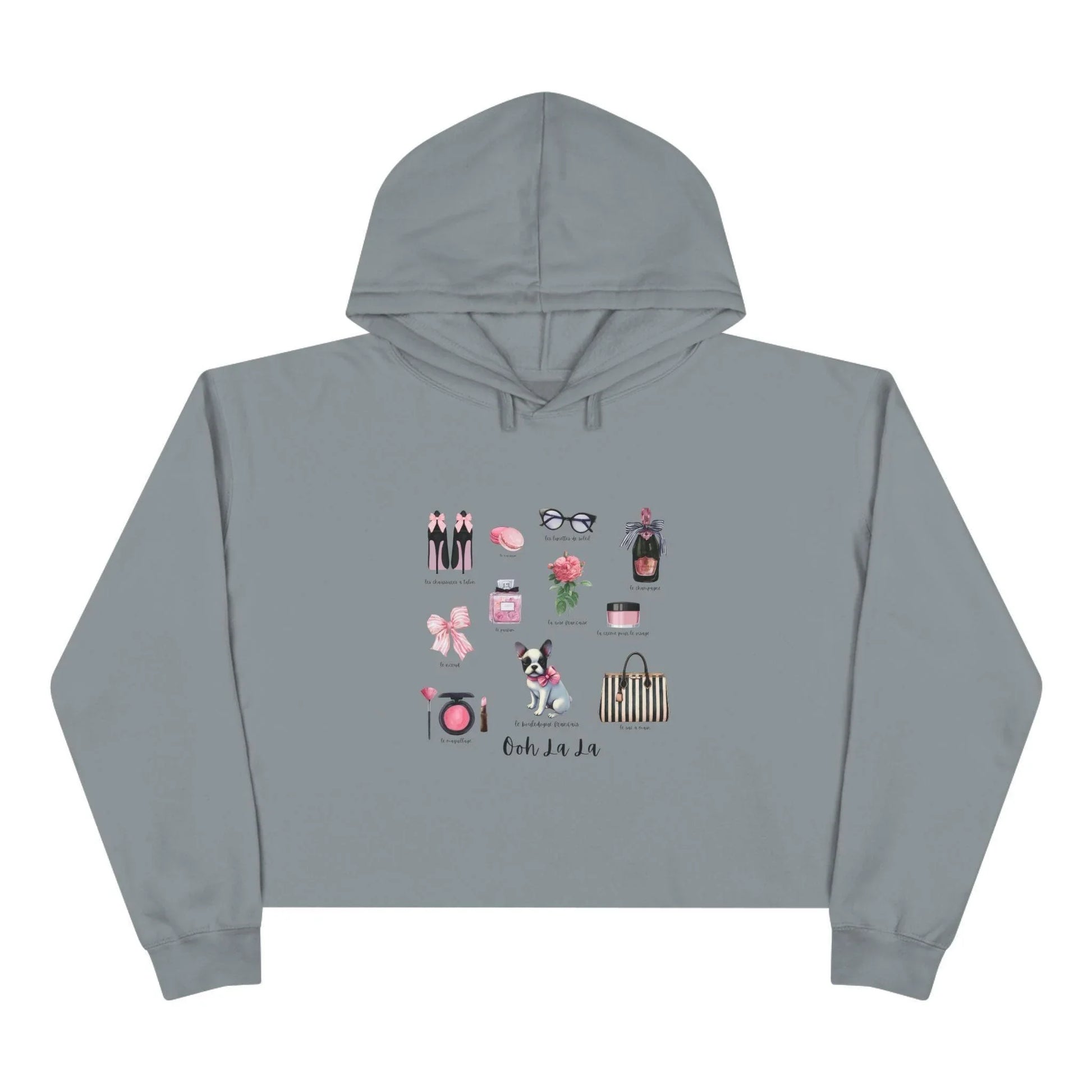 Ooh La La! French Chic Crop Hoodie - Whippie's