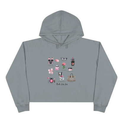 Ooh La La! French Chic Crop Hoodie - Whippie's