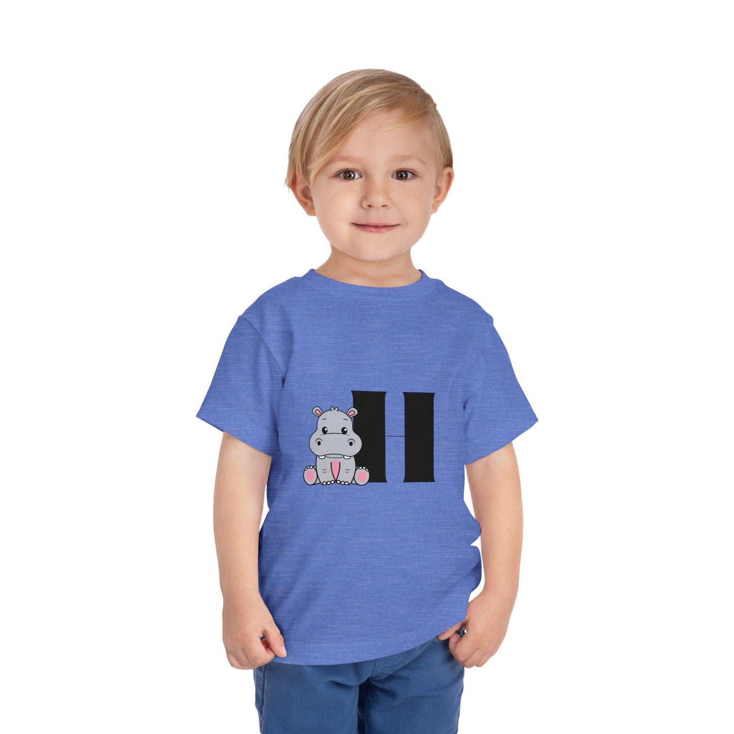 Alphabet Adventures: Letter H - Hippo Toddler T-shirt - Whippie's