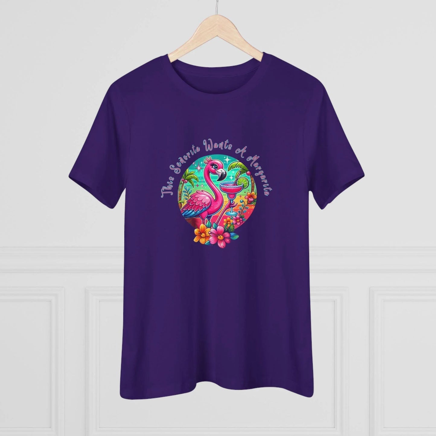 This Señorita Wants a Margarita - Women's Cotton Tee 🦩🍹 - Whippie's
